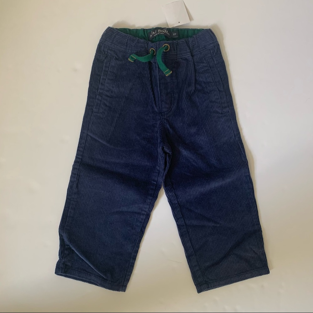 NEW Mini Boden Navy Corduroy Pants 2Y